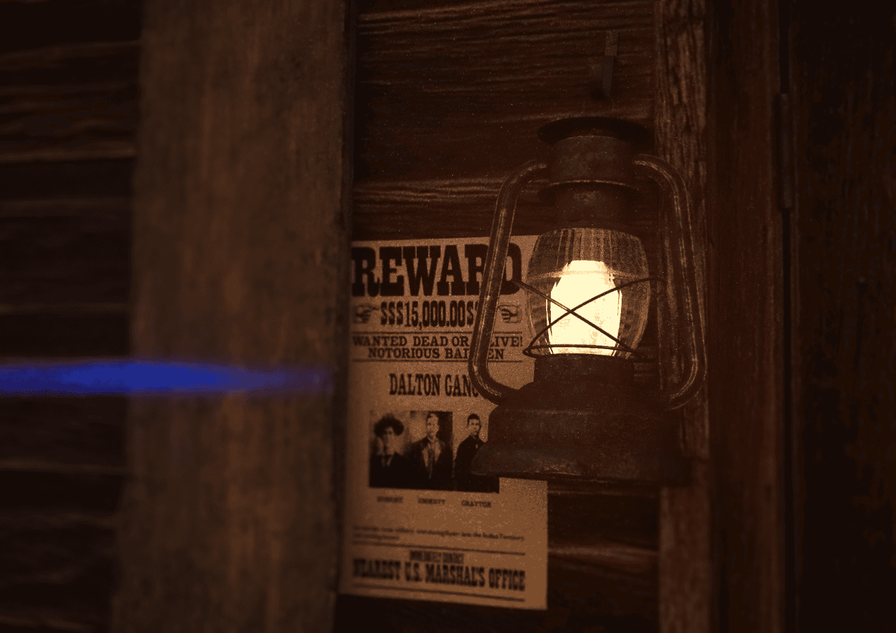 daz glow effect emision lantern wild west