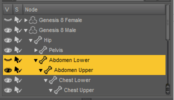 daz hiding poking through