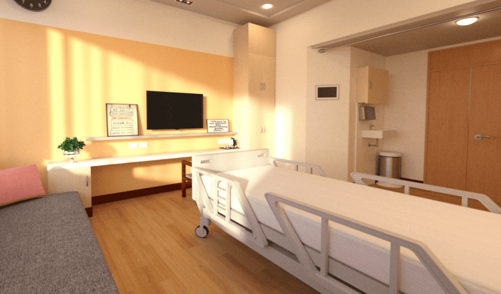 daz hospital bedroom 3d model