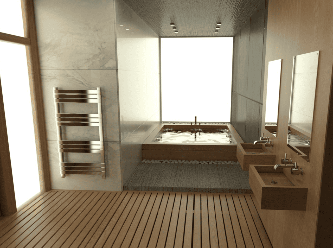 daz modern bathroom model