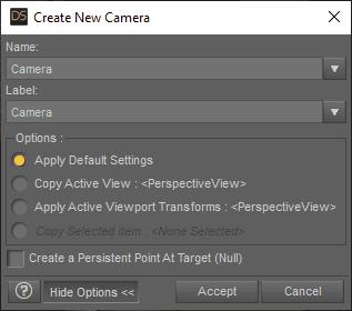 daz new camera interface