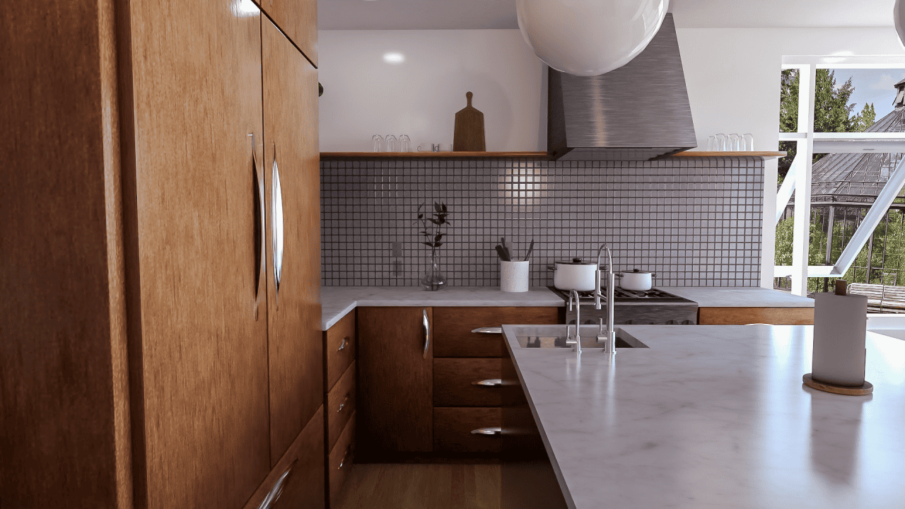 daz nostalgic kitchen product beautiful render without noise