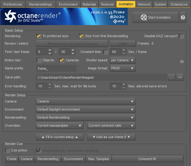 daz octane animation