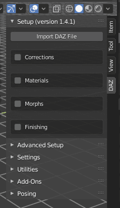 daz plugin inside blender
