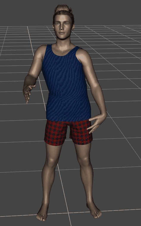 daz posing a character