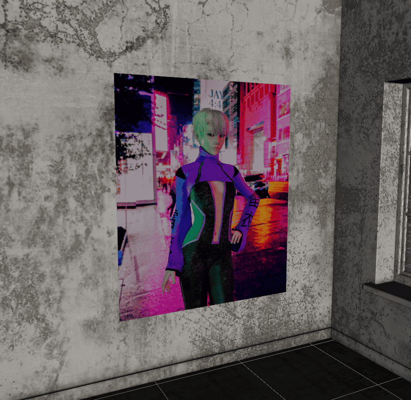 daz poster on a wall