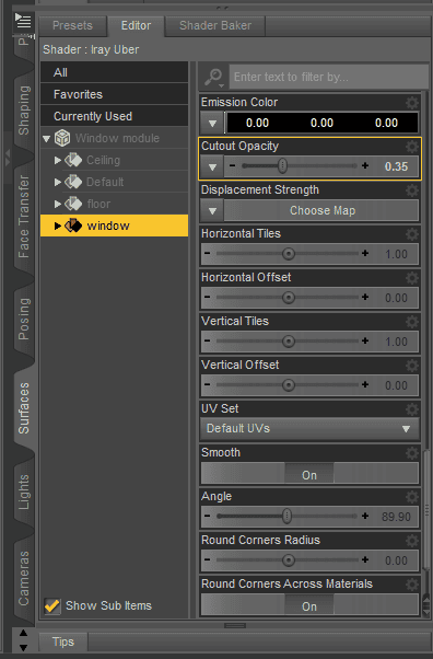 daz room window material