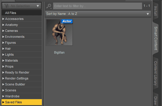 daz3d save character as preset