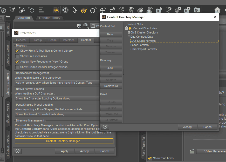 daz studio change content directory