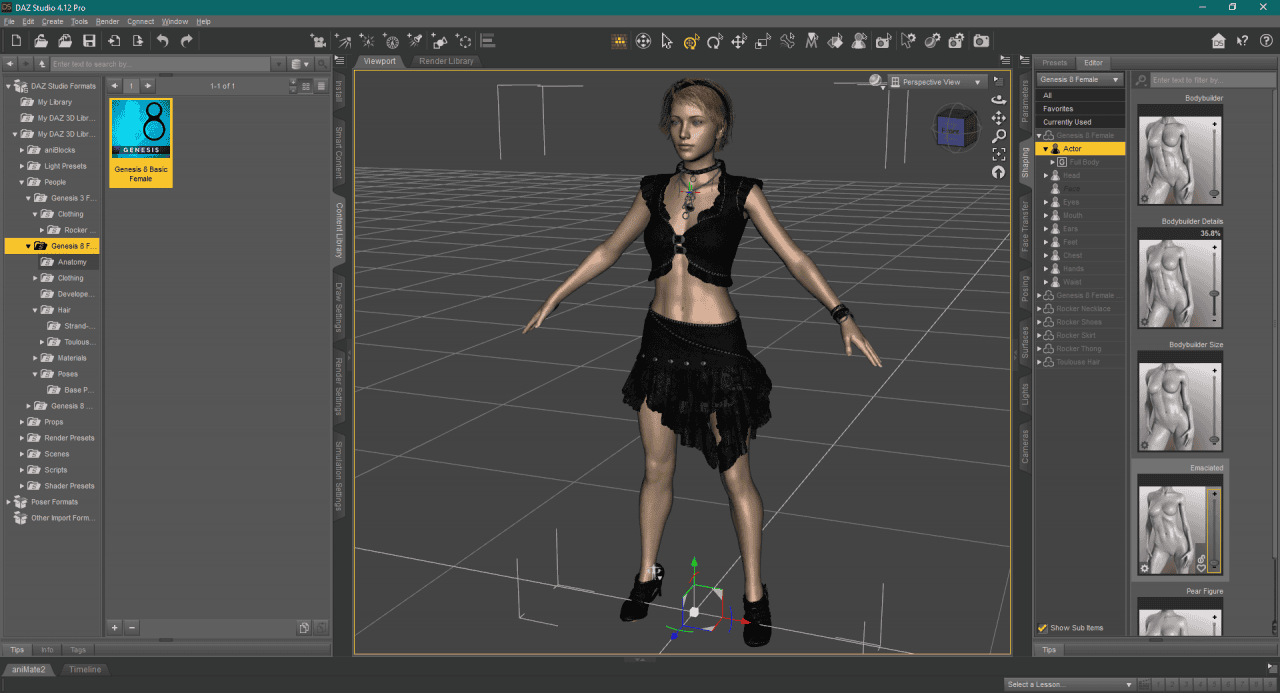 daz studio character