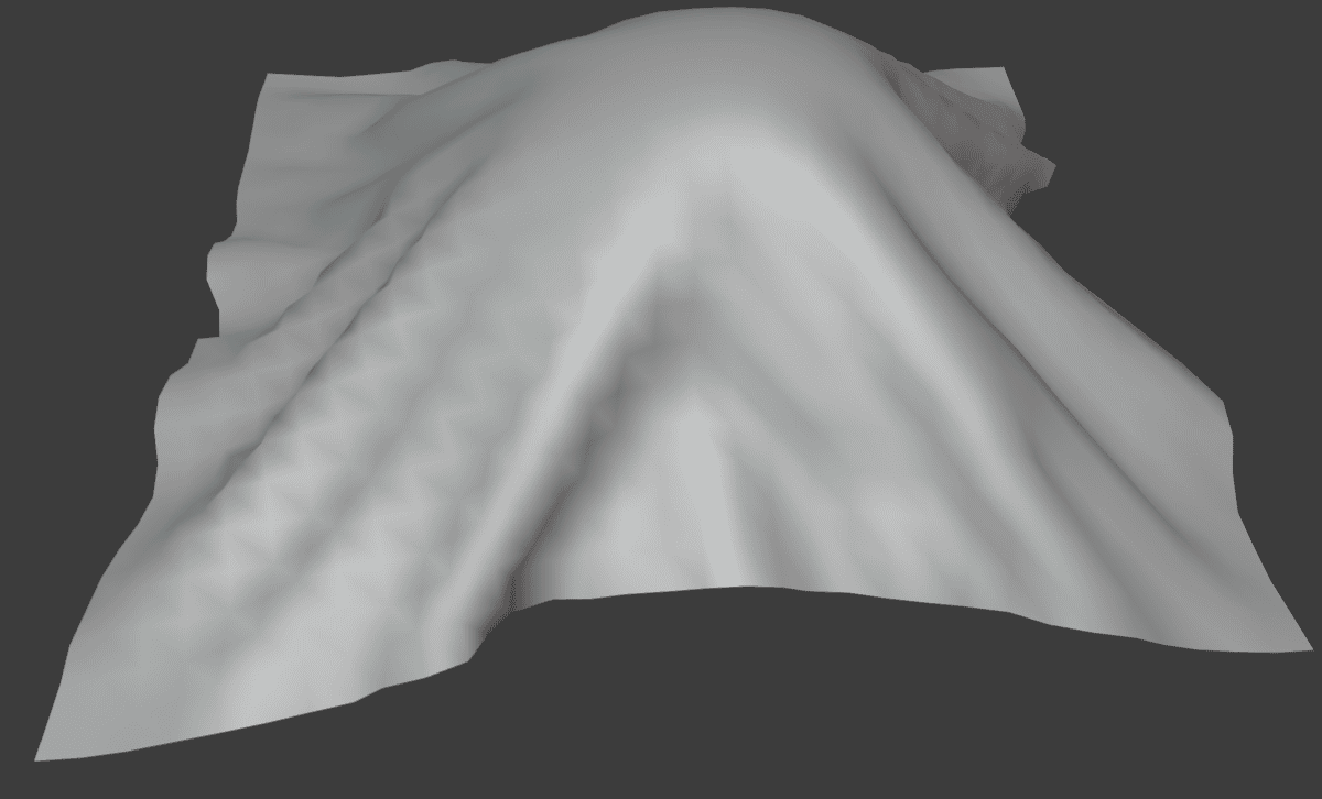 blender cloth brush inflate deformation