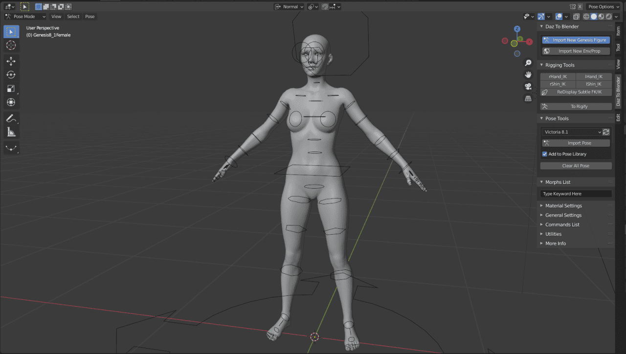 daz studio clothes blender import