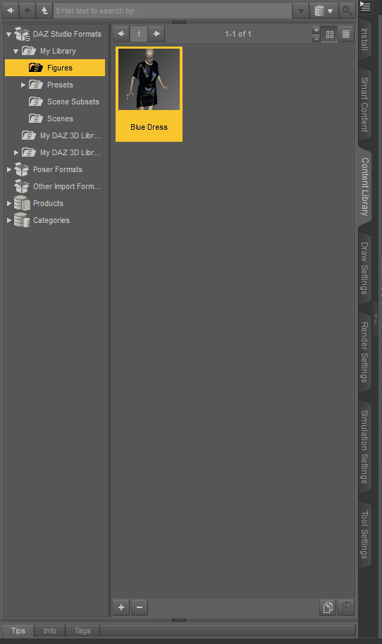 daz studio clothes saved