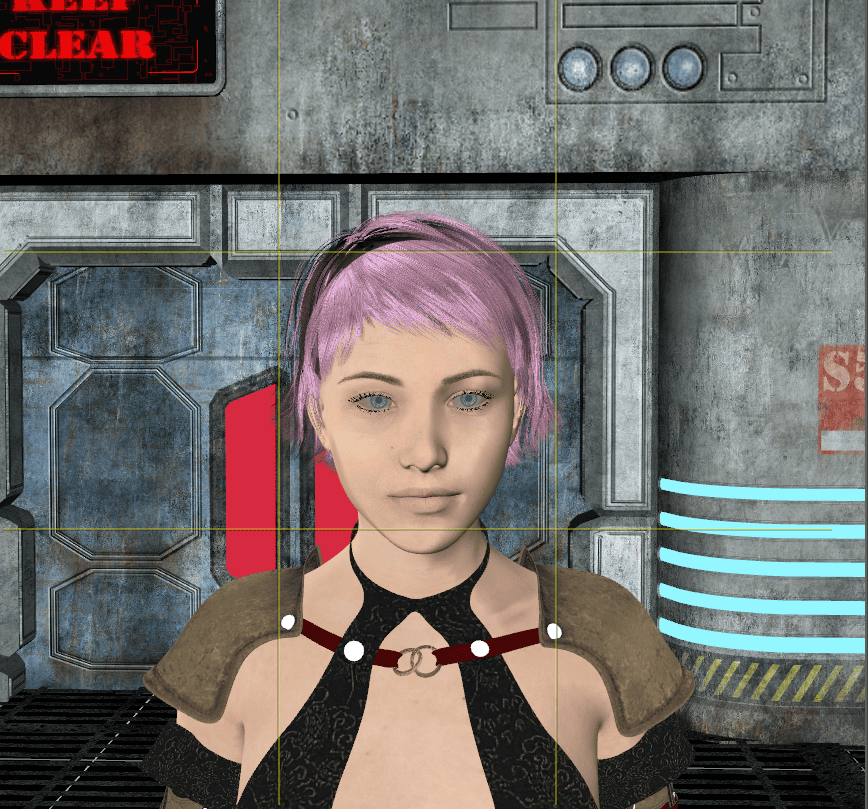 daz studio composition frame face