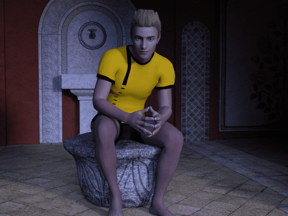 daz studio day for night three point lighting