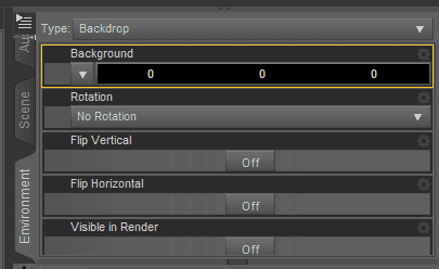 remove backdrop in daz studio to have transparency
