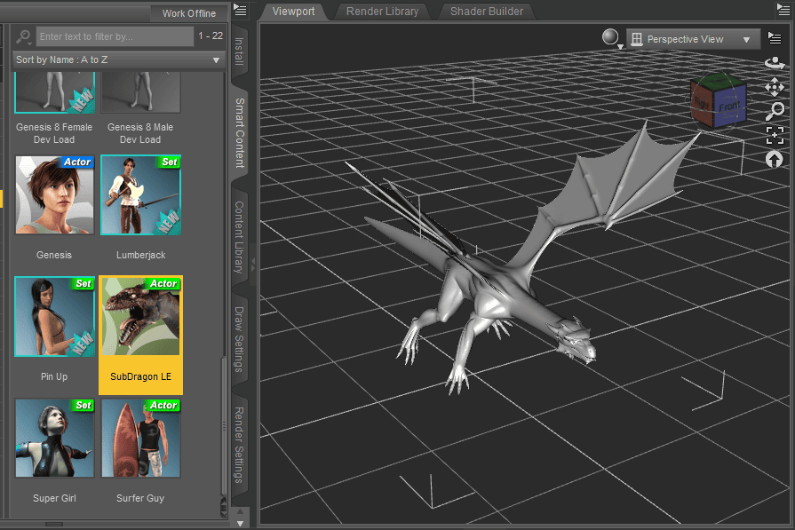 daz studio export dae animation