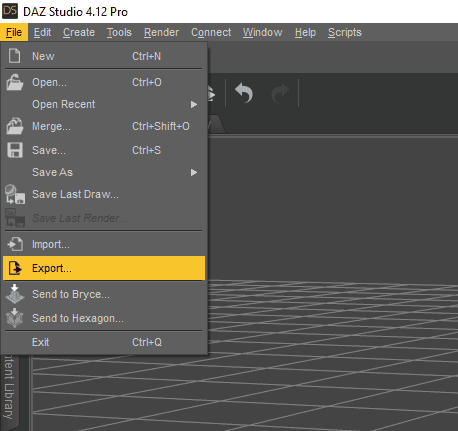 daz studio export fbx