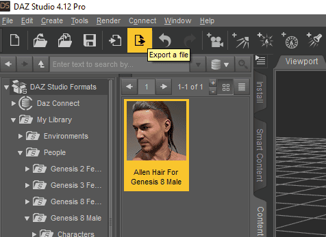 daz studio figure export