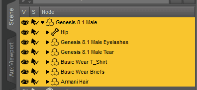 daz studio group character