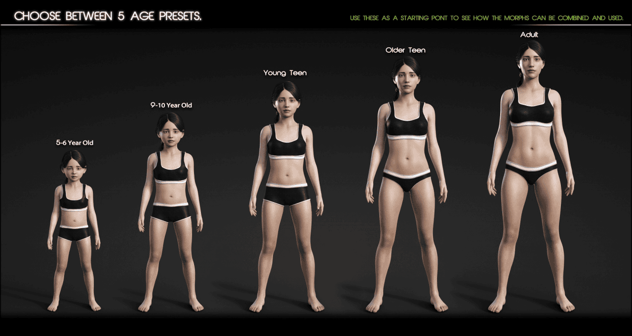 daz studio growing up for genesis 8 female