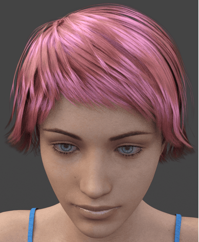 daz studio hair diffuse color