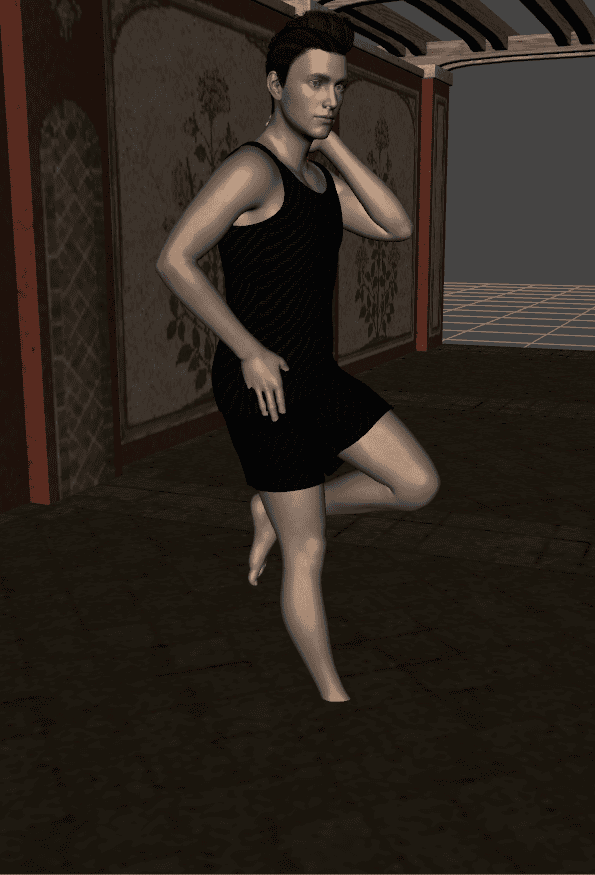 daz3d how to pose a character