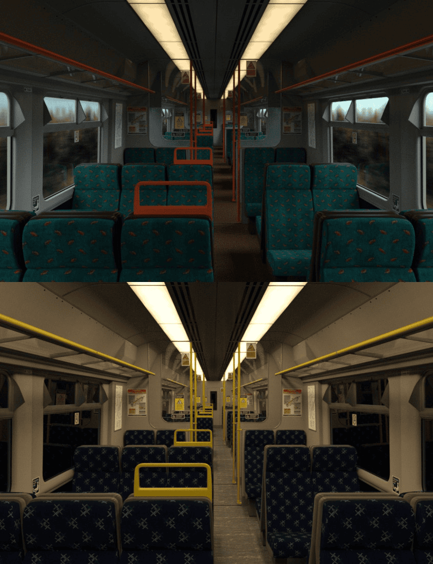 daz studio modern commuter carriage