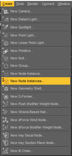 daz studio new node instance