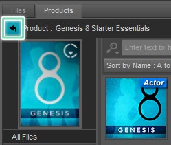 daz studio product pane