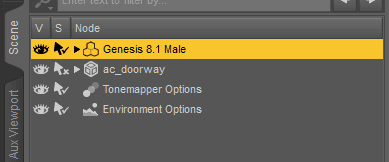 daz studio select character