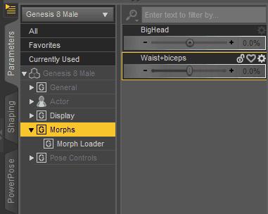 daz studio self made morphs