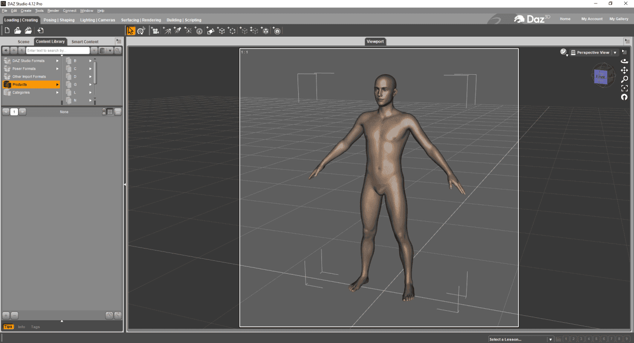 daz studio styles and layout