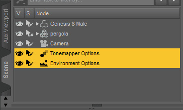 daz studio tonemapper and environment