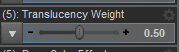 daz studio translucency weight
