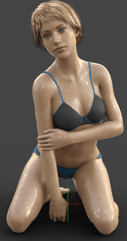 daz studio wet skin water droplets