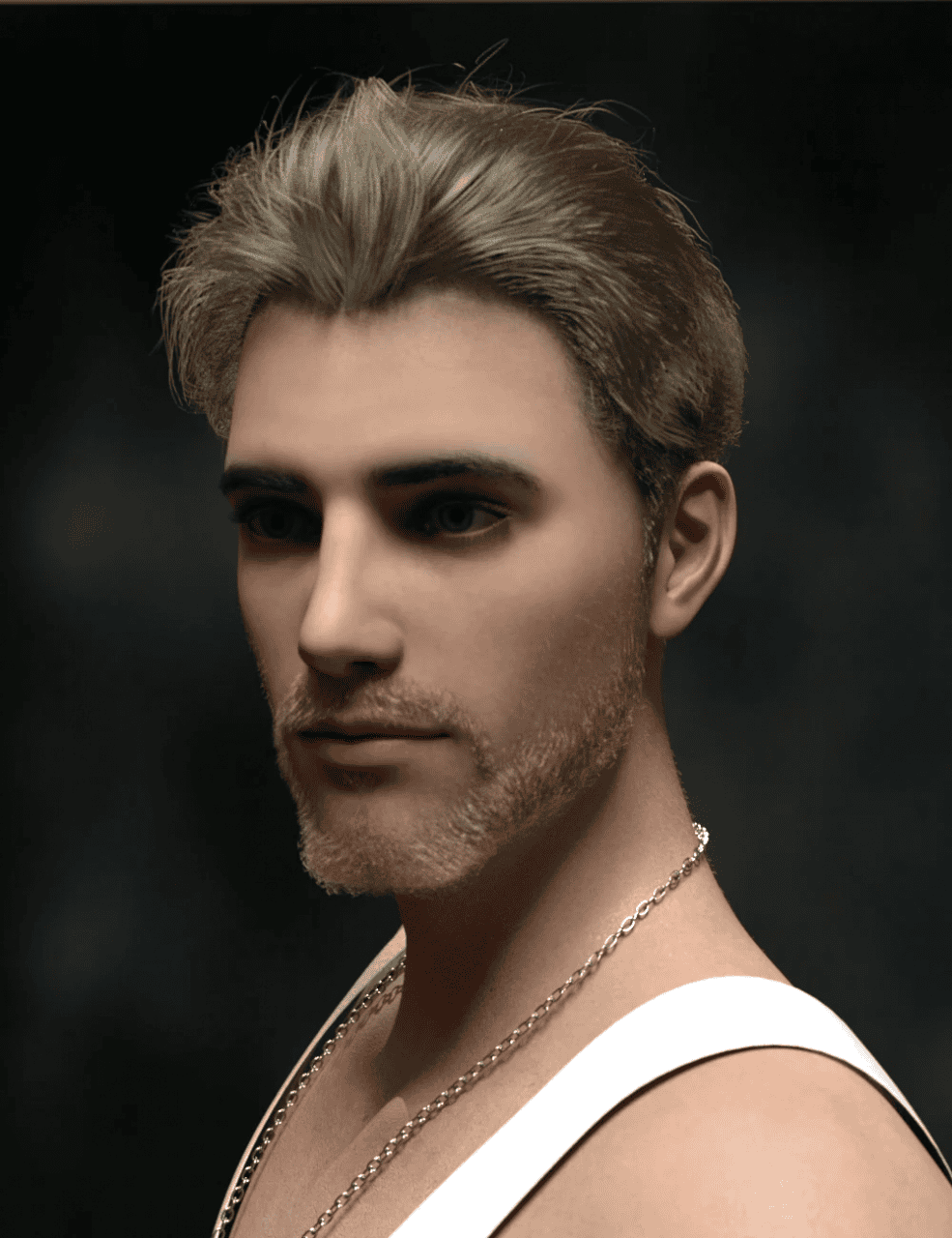 daz studio yoan mature hair and beard