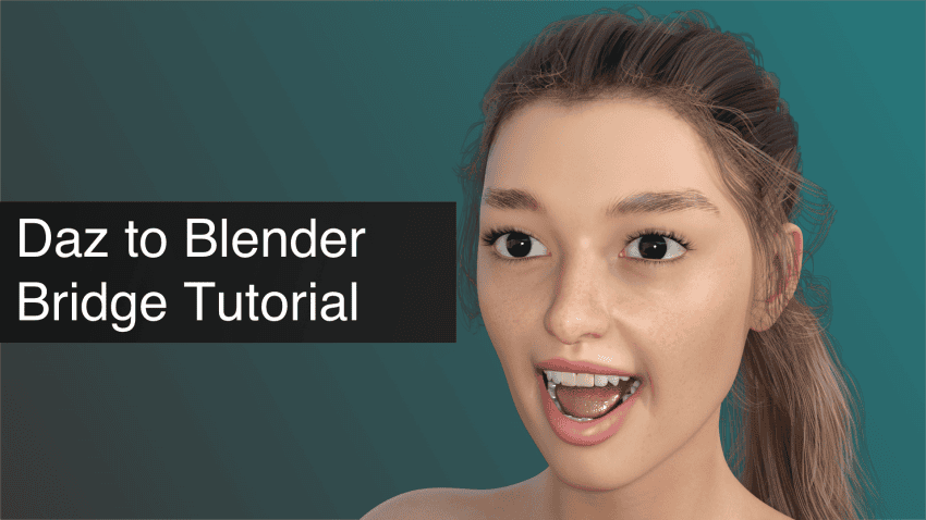daz to blender bridge tutorial