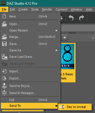 daz to unreal location
