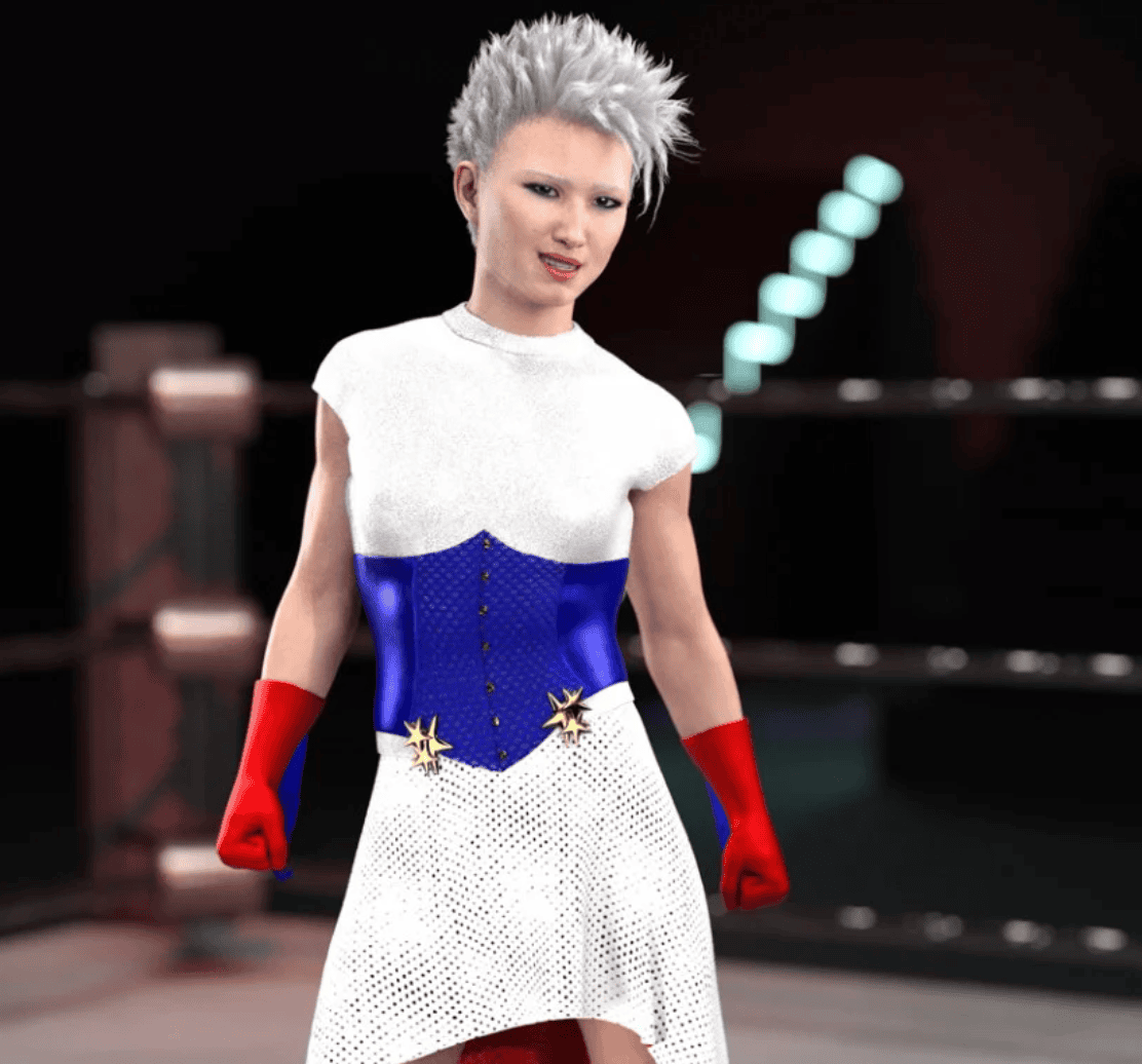 daz3d american wrestler bell outfit