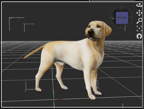 daz3d animation dog pose final keyframe