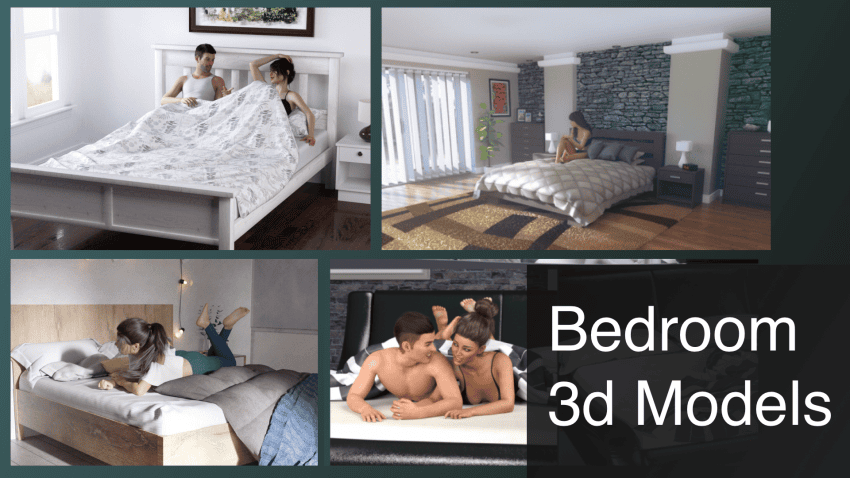 Top Daz3D Bedroom 3D Models