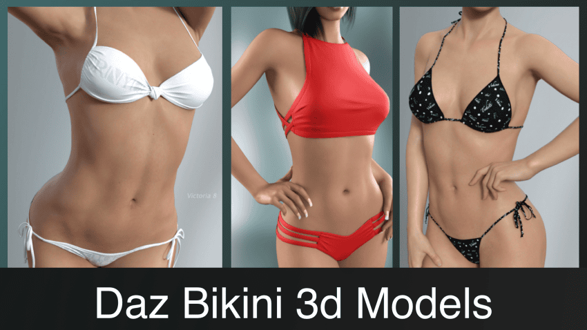 Top Daz3D Bikini 3D Models