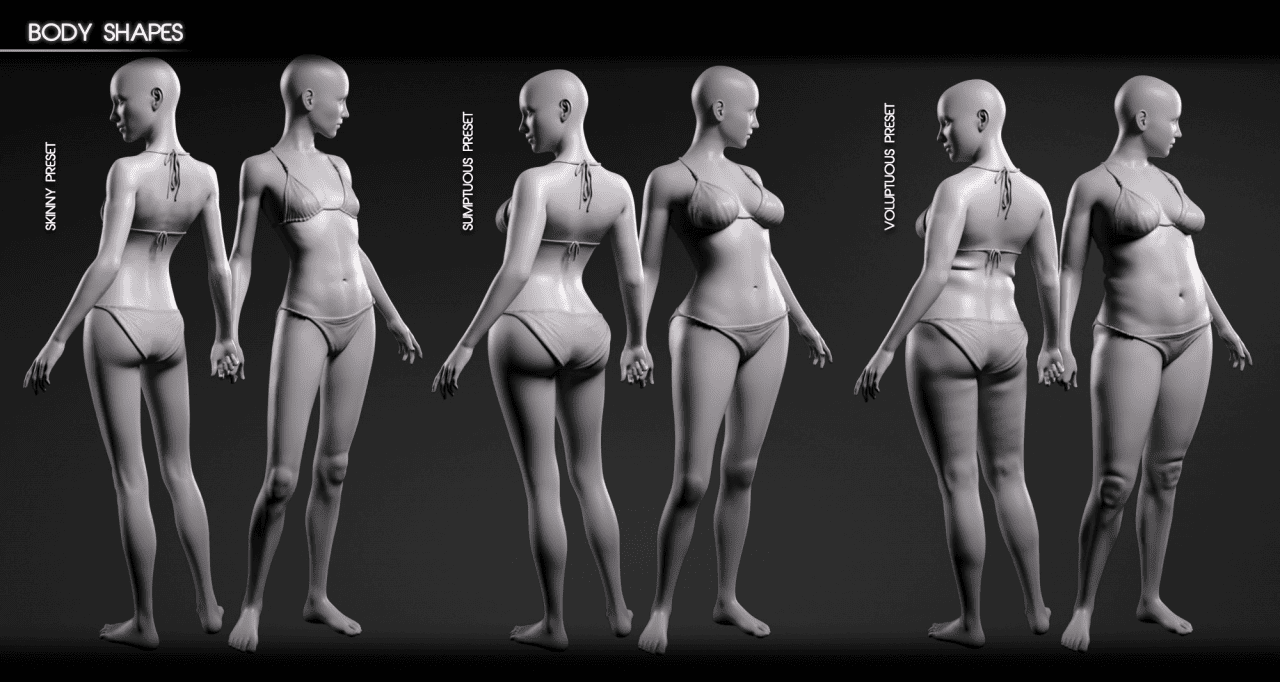 daz3d genesis 3 female body diversity morphs