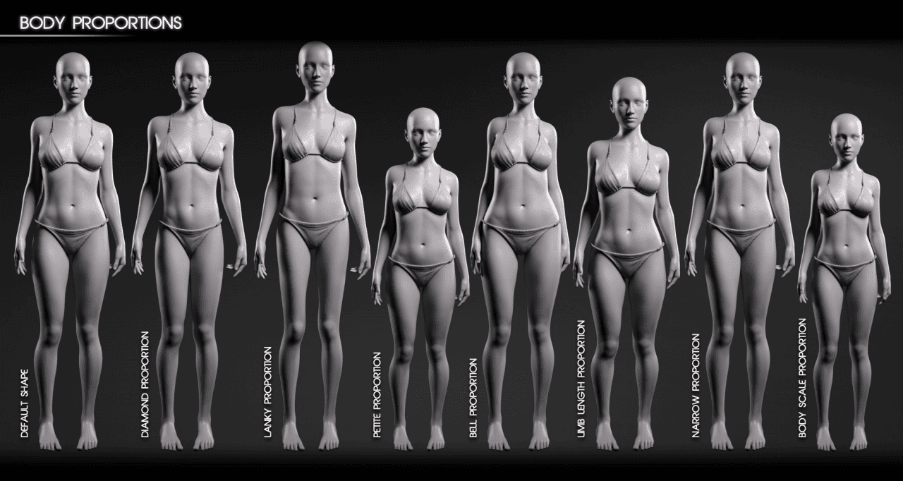 Body diversity examples for daz studio