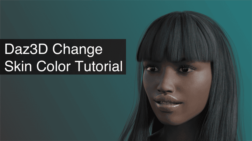 Daz3D Change Skin Color