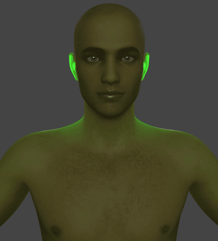 daz3d chromatic subsurface scattering
