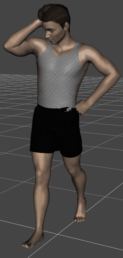 combined pose result in daz studio