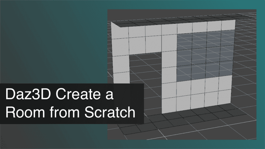 Daz3D Create a Room