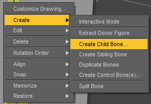 daz3d create child bone